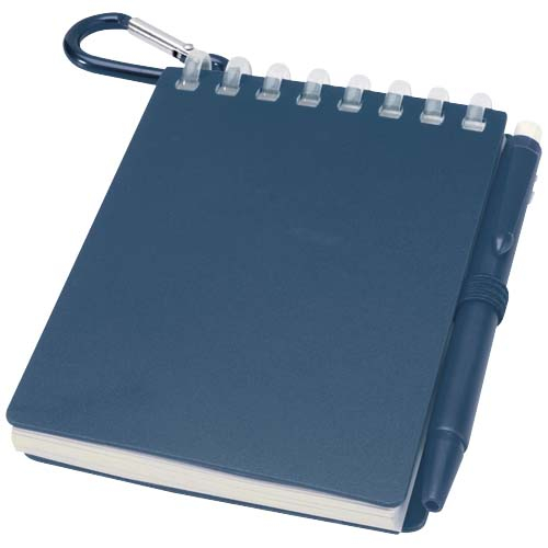 Ensemble carnet A7 et stylo publicitaire Lig Mini Bleu ocean